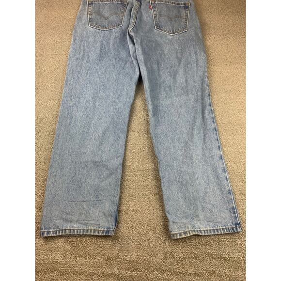 Levi's Men's 34x29 550 Relaxed Fit Blue Light Wash Straights Jeans - Picture 12 of 14